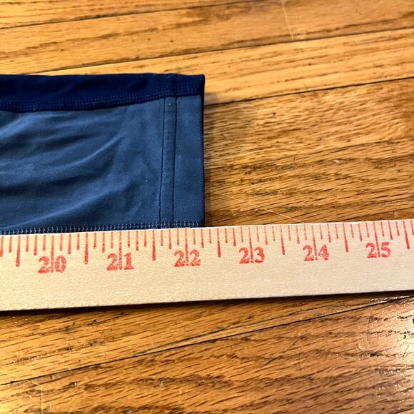 Athleta Leggings Womens Small Blue Transcend Colorblock 7/8 Tight - Picture 6 of 8